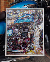 Load image into Gallery viewer, Royal Enfield Meteor 350 painting, by Albie The Artist